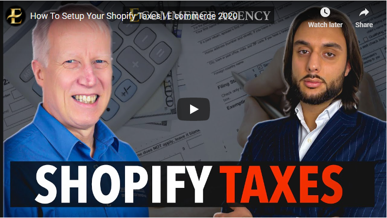 Shopify Taxes Video